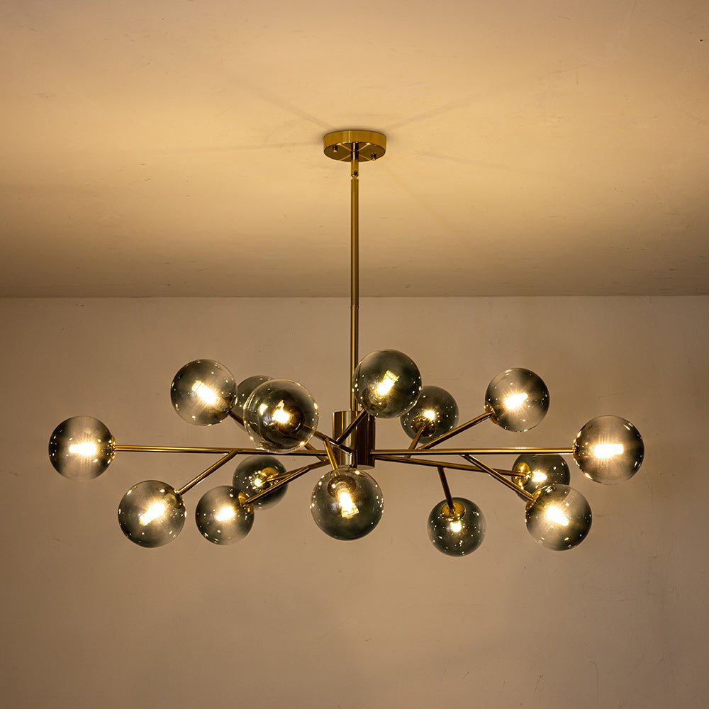 Nattli Glass Globe Bubble Chandelier