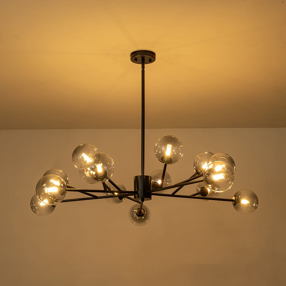 Ornuli Scandinavian Smoked Glass Chandelier