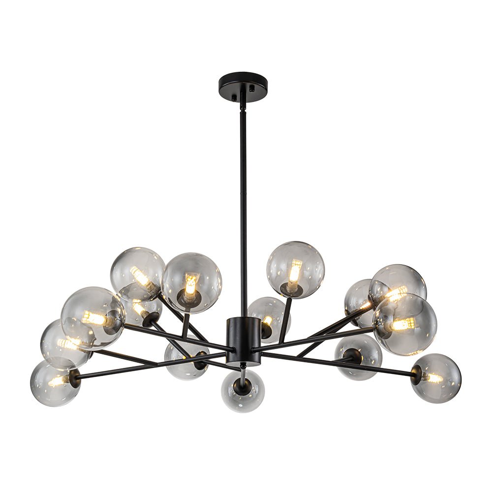 Ornuli Scandinavian Smoked Glass Chandelier