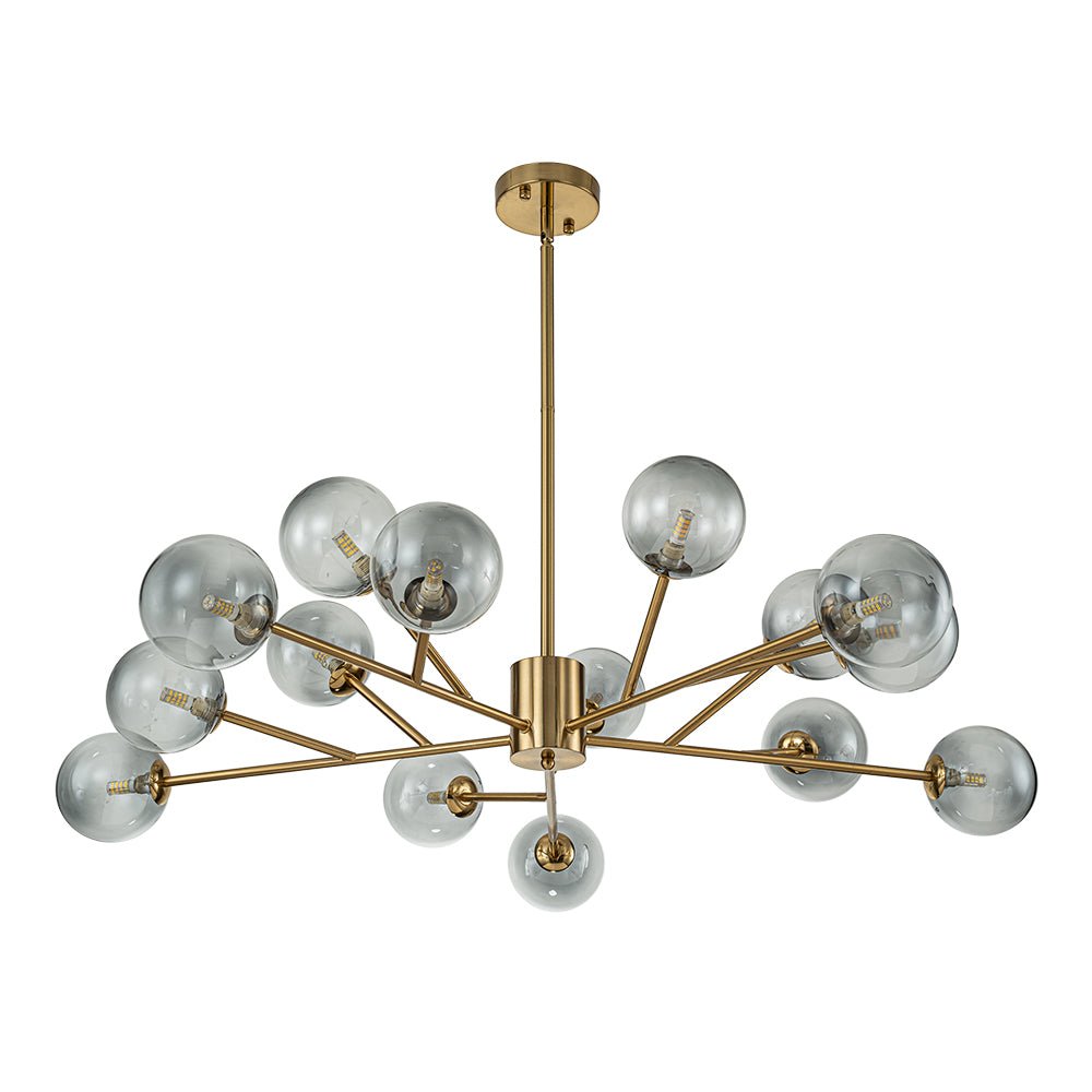 Ornuli Scandinavian Smoked Glass Chandelier