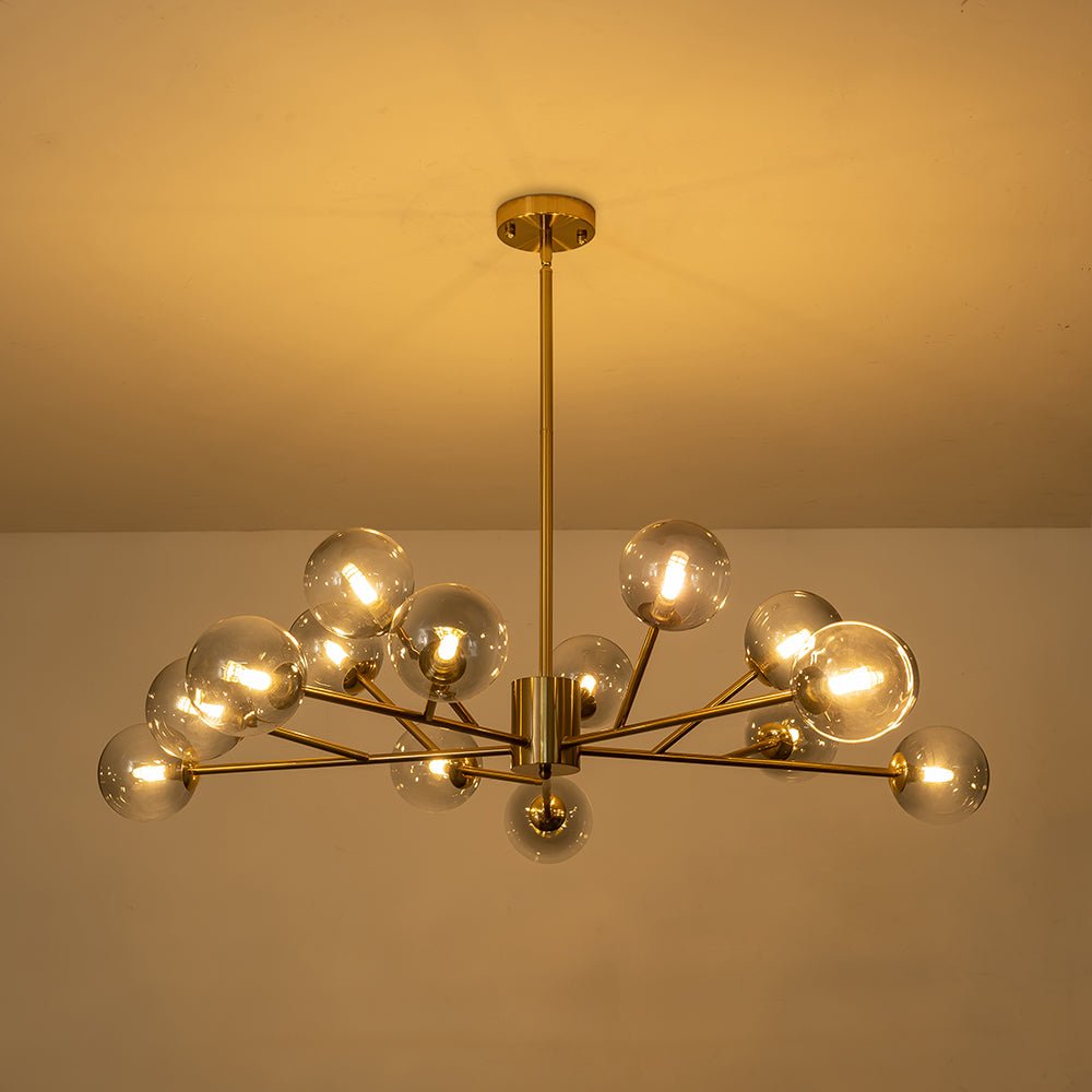 Ornuli Scandinavian Smoked Glass Chandelier