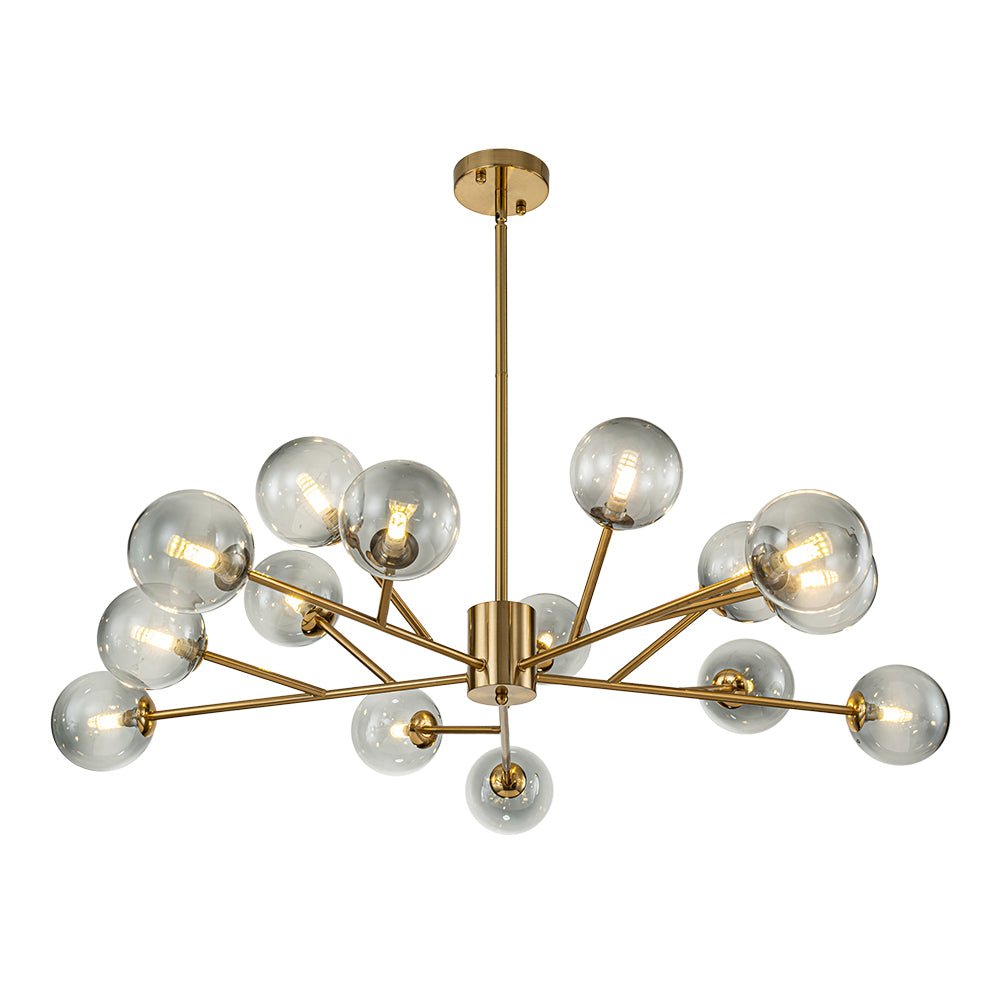 Ornuli Scandinavian Smoked Glass Chandelier
