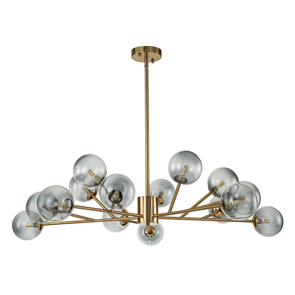 Ornuli Scandinavian Smoked Glass Chandelier