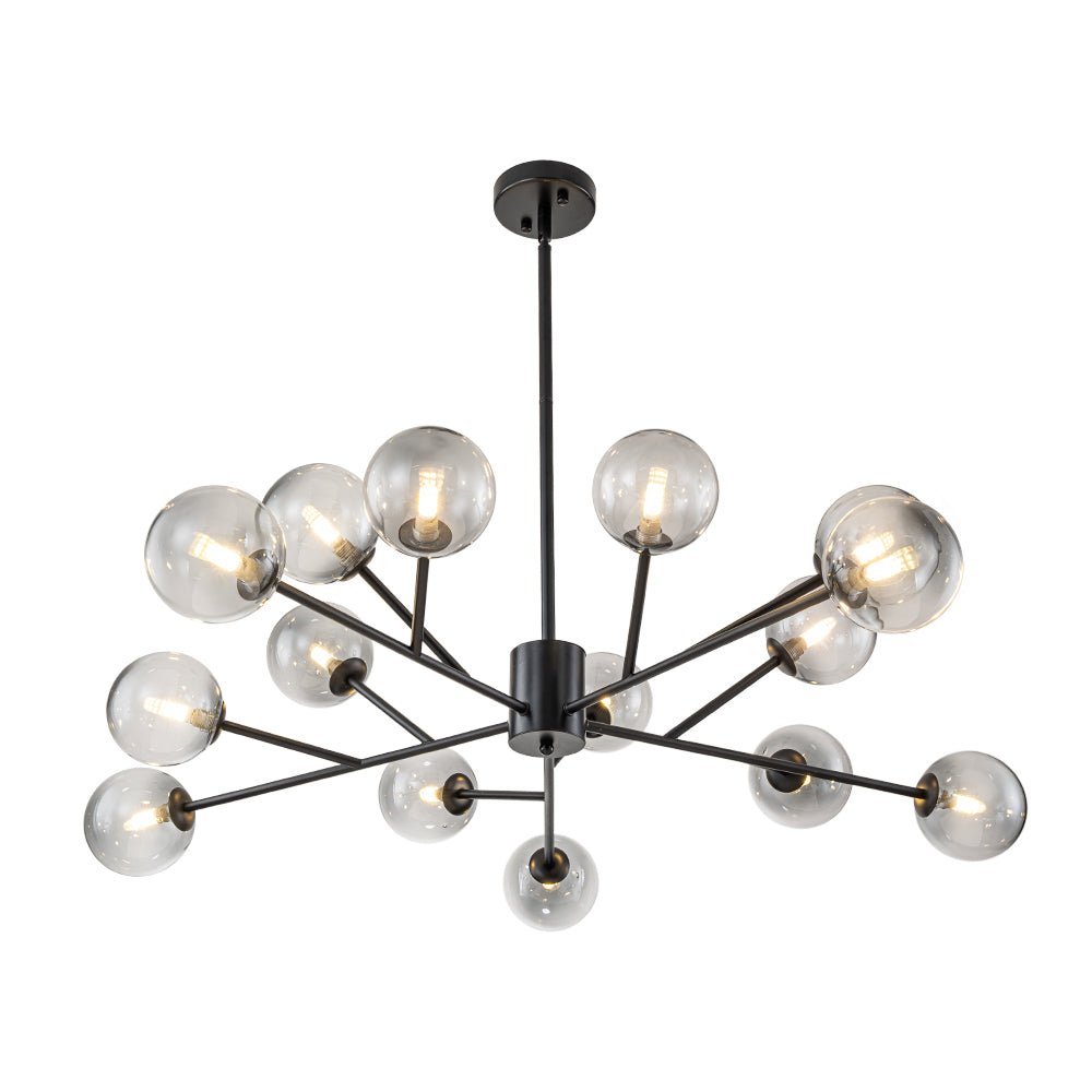 Ornuli Scandinavian Smoked Glass Chandelier