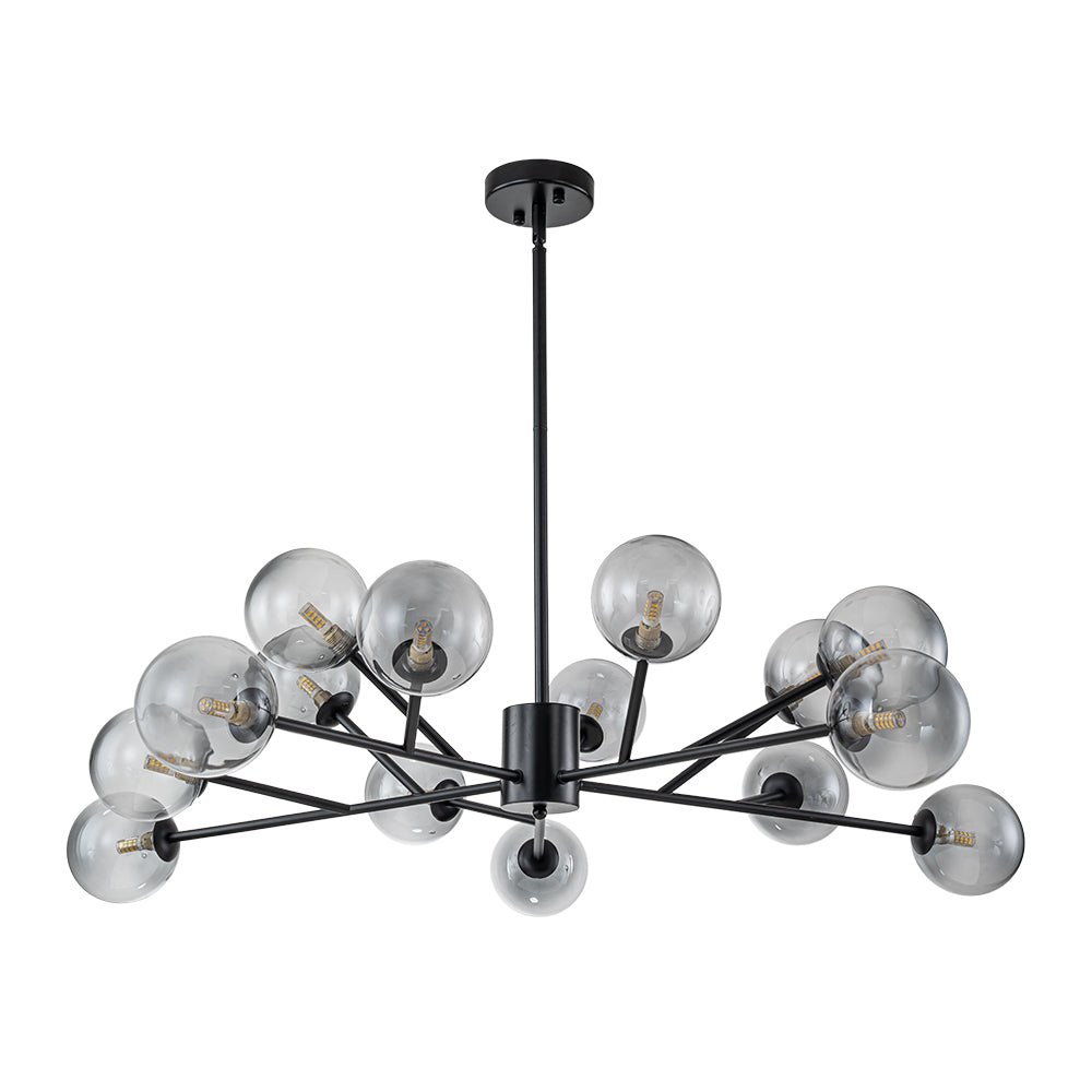 Ornuli Scandinavian Smoked Glass Chandelier