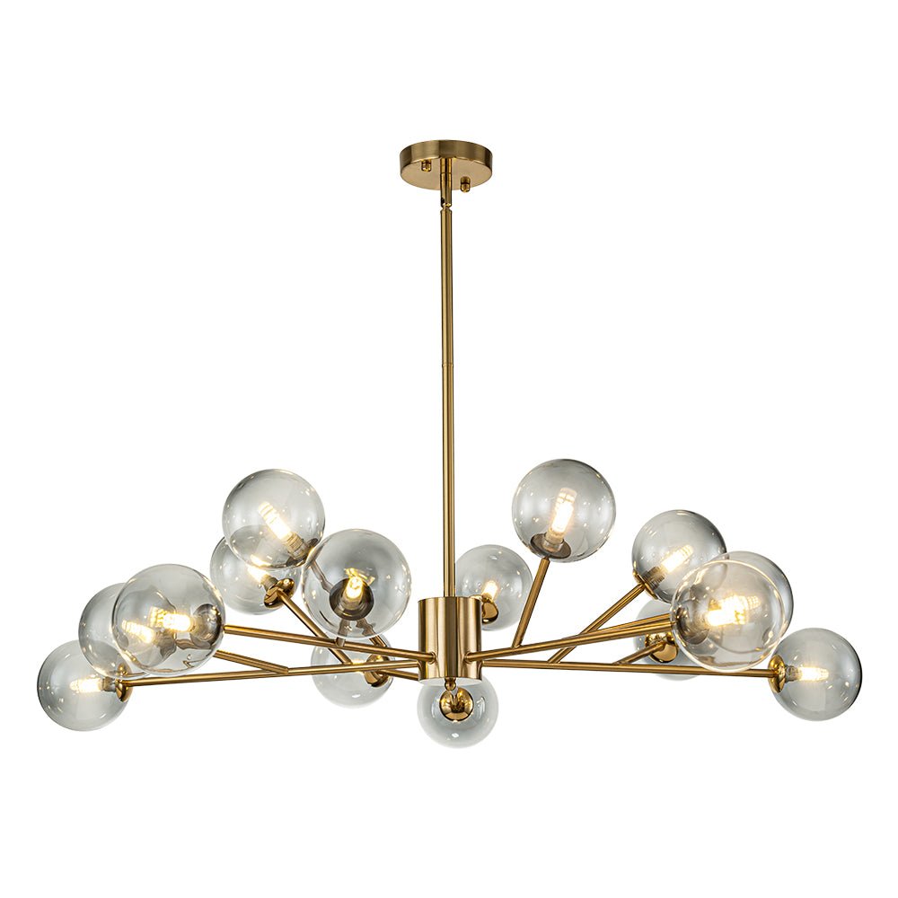 Ornuli Scandinavian Smoked Glass Chandelier