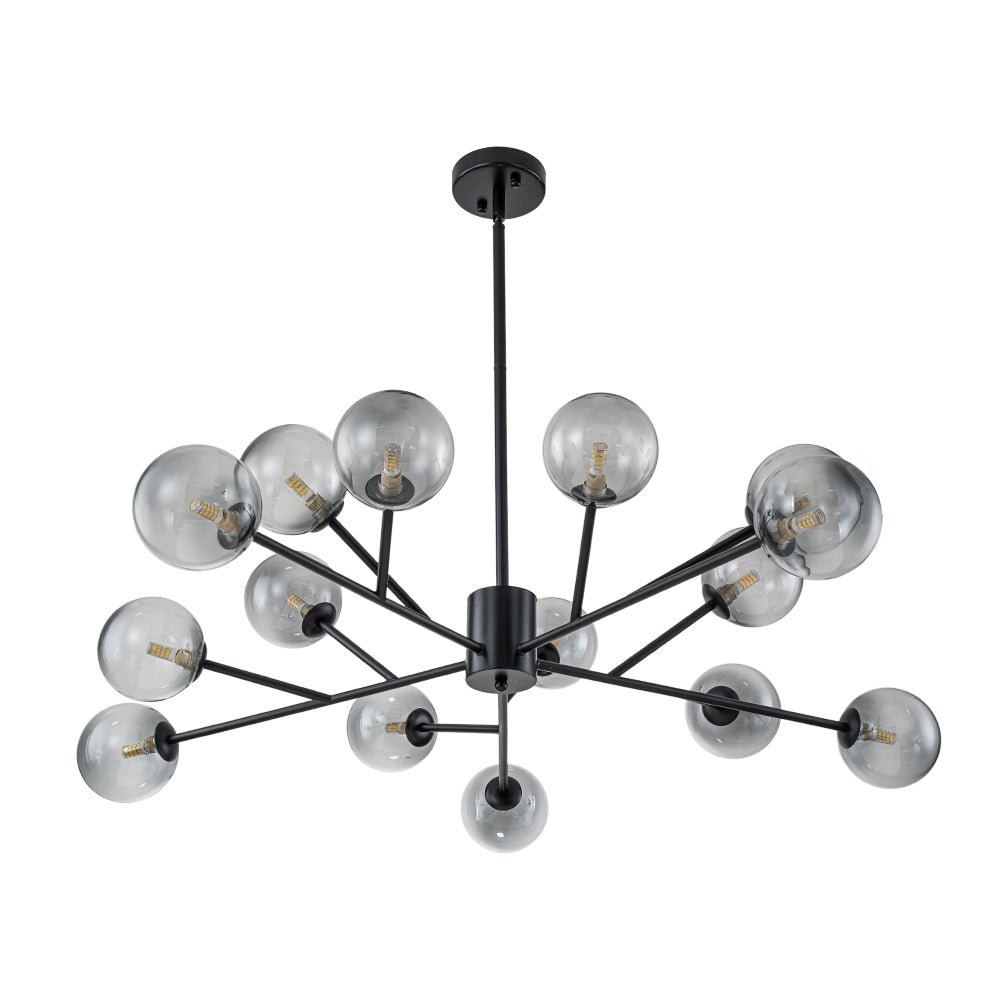 Ornuli Scandinavian Smoked Glass Chandelier