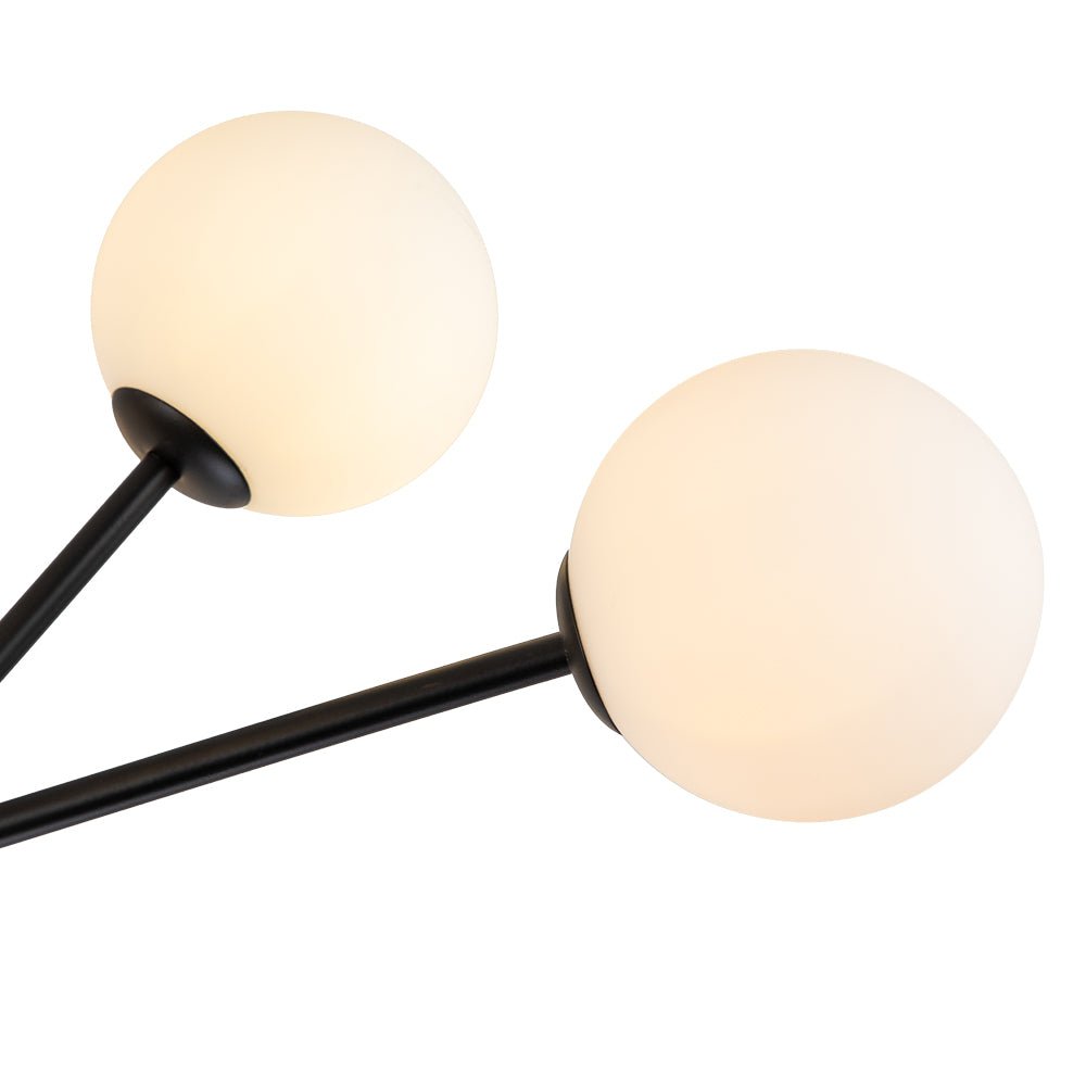 Vatnuvyt Frosted Globe Branch Glass Pendant Chandelier - Lamp Copper