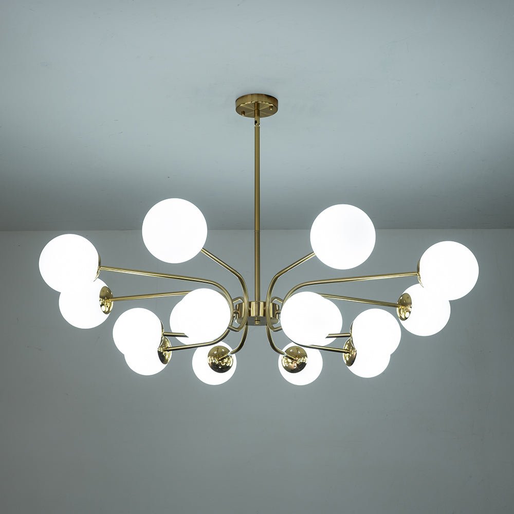 Zorion Frosted Sputnik Glass Chandelier