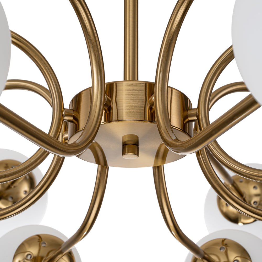 Zorion Frosted Sputnik Glass Chandelier