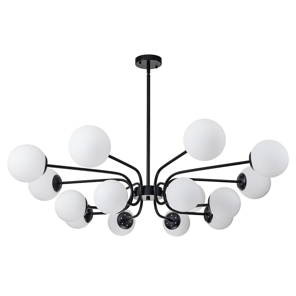 Zorion Frosted Sputnik Glass Chandelier