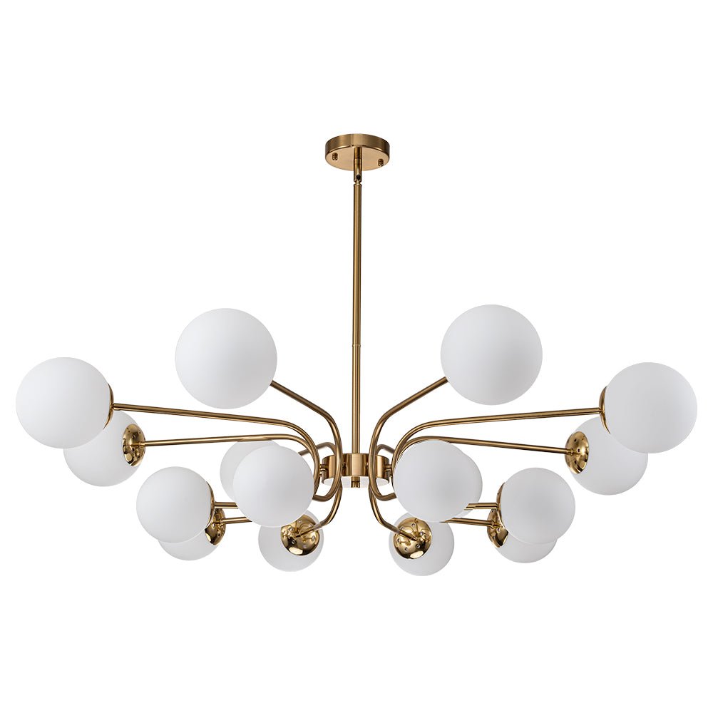 Zorion Frosted Sputnik Glass Chandelier
