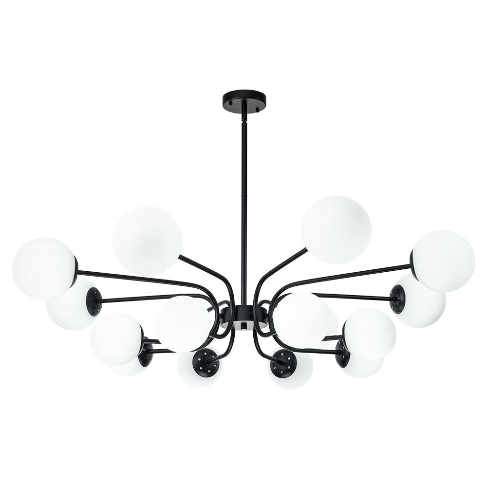 Zorion Frosted Sputnik Glass Chandelier