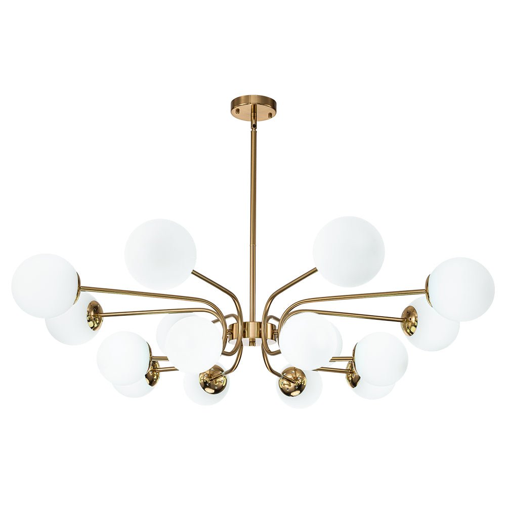 Zorion Frosted Sputnik Glass Chandelier