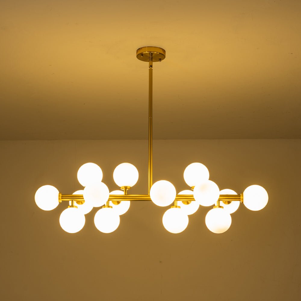 Iris Modern Linear Glass Chandelier