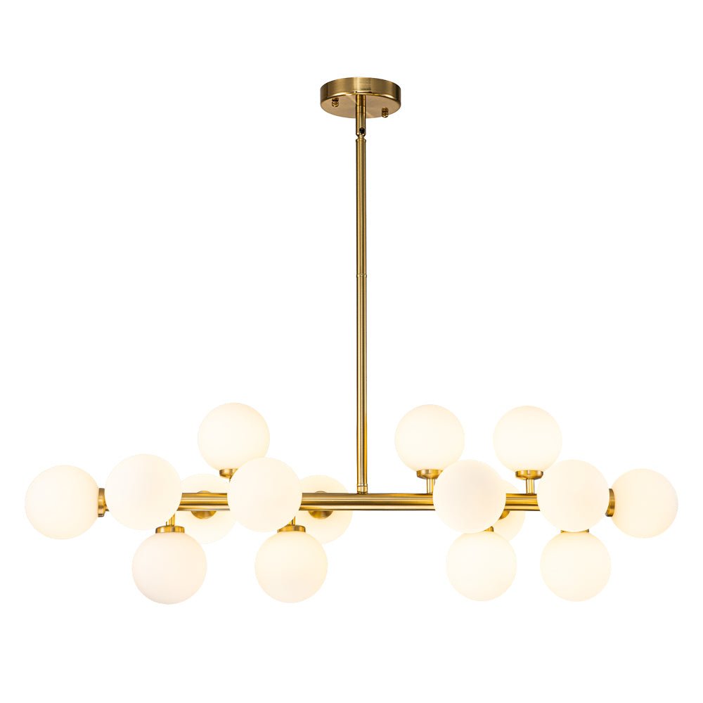 Iris Modern Linear Glass Chandelier