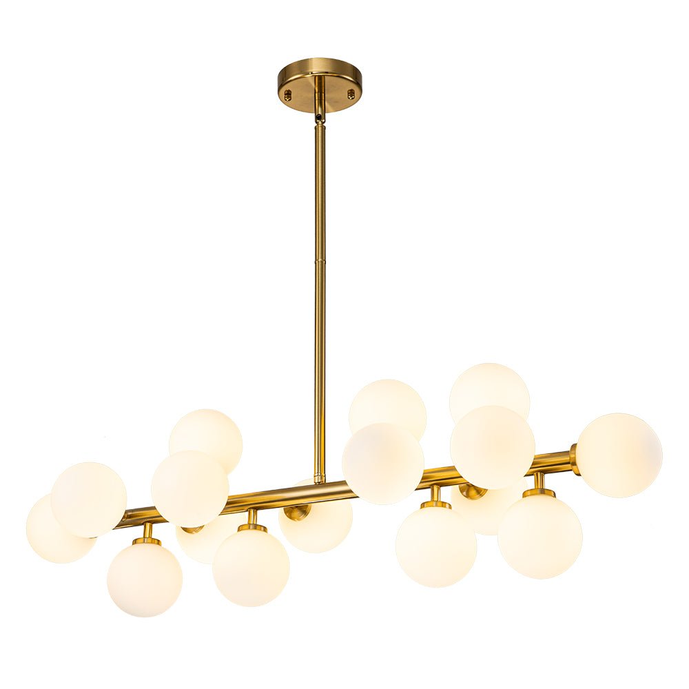 Iris Modern Linear Glass Chandelier