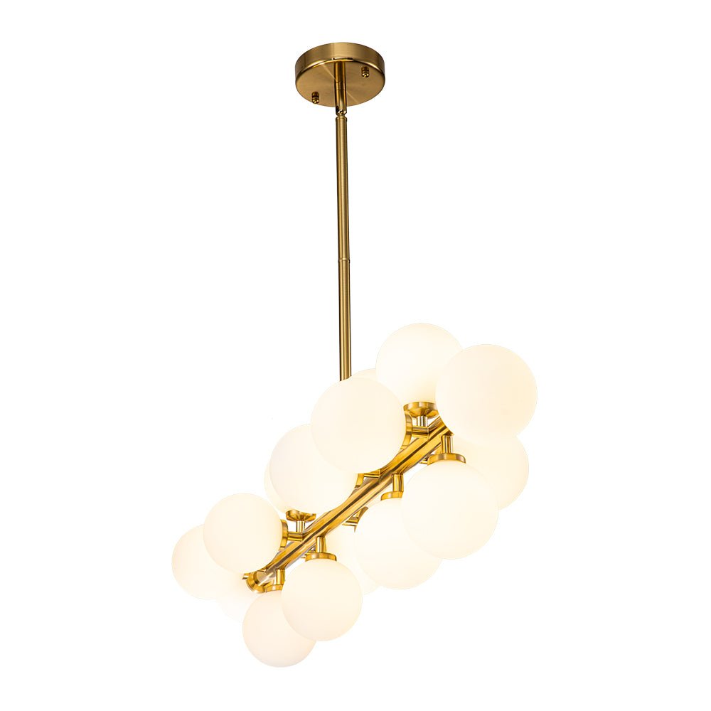 Iris Modern Linear Glass Chandelier