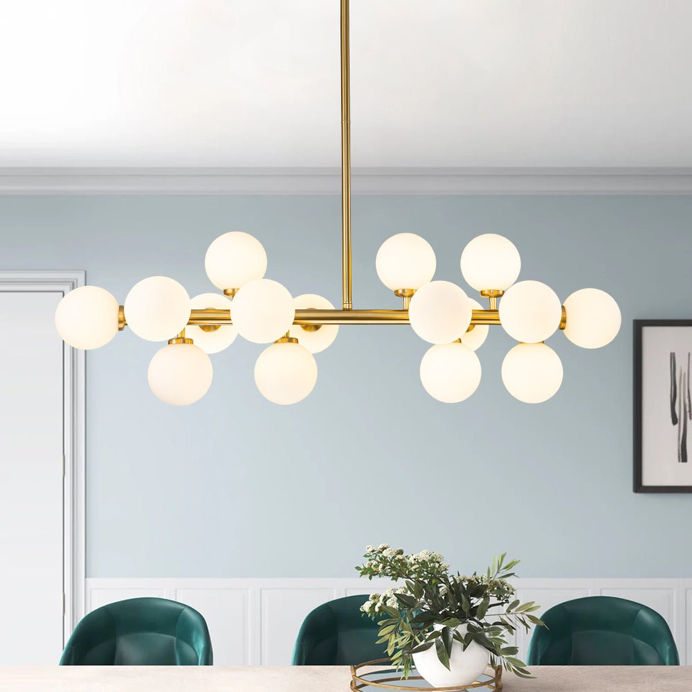 Iris Modern Linear Glass Chandelier