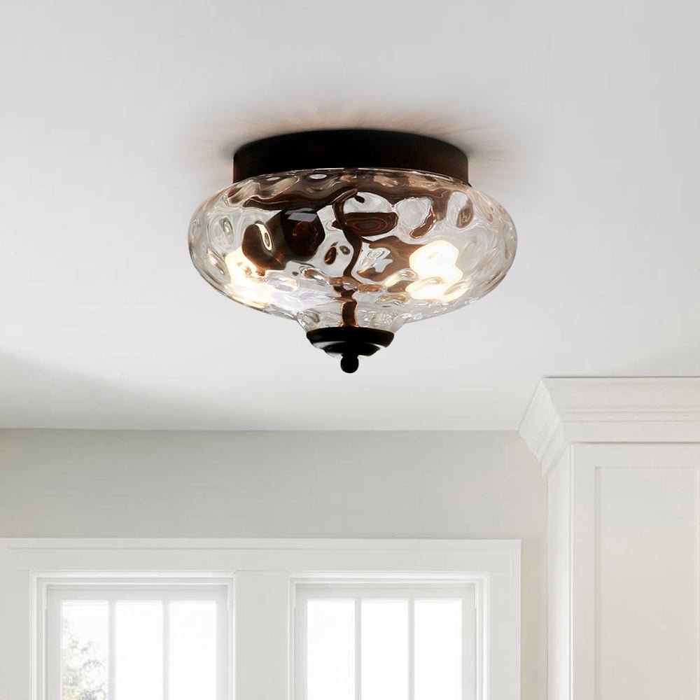 Oralon Modern Glass Flush Mount Ceiling Light