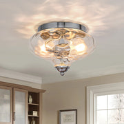 Oralon Modern Glass Flush Mount Ceiling Light