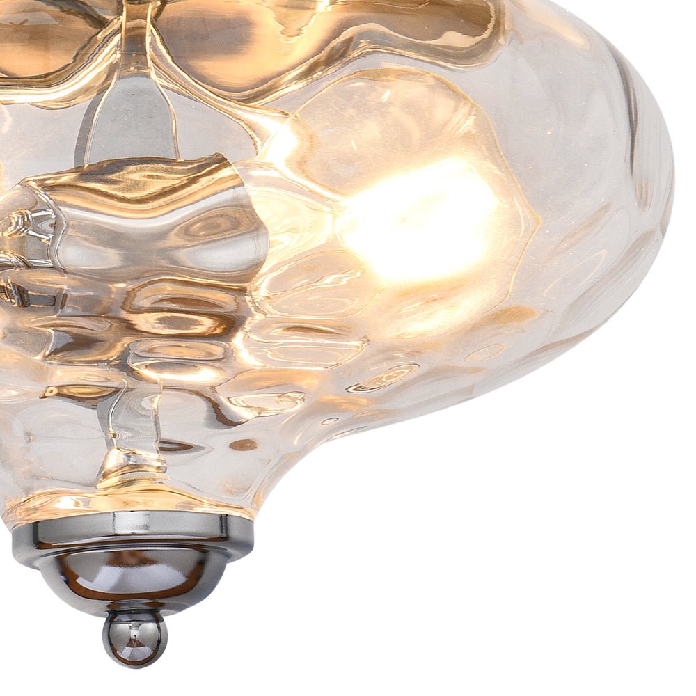 Oralon Modern Glass Flush Mount Ceiling Light