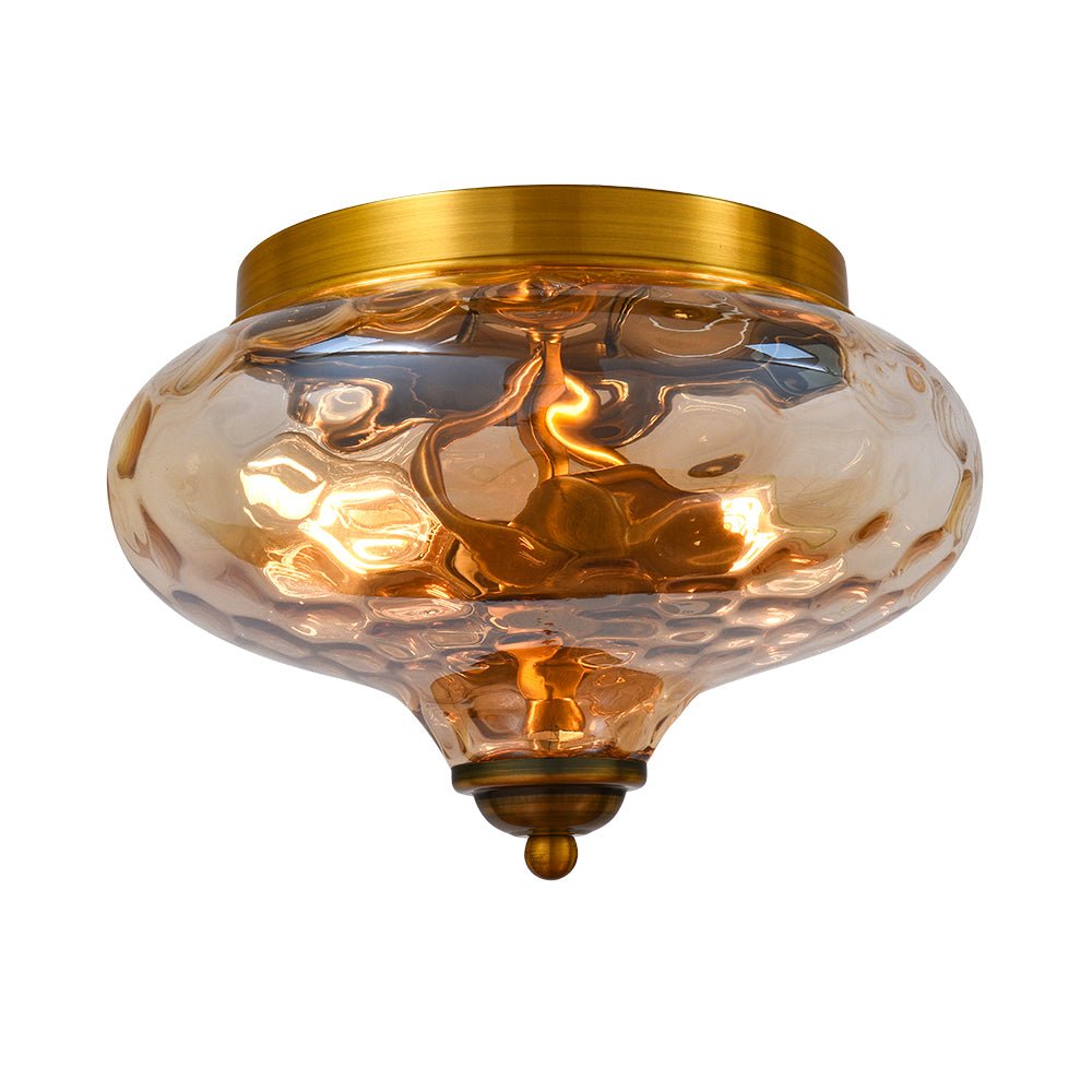 Oralon Modern Glass Flush Mount Ceiling Light