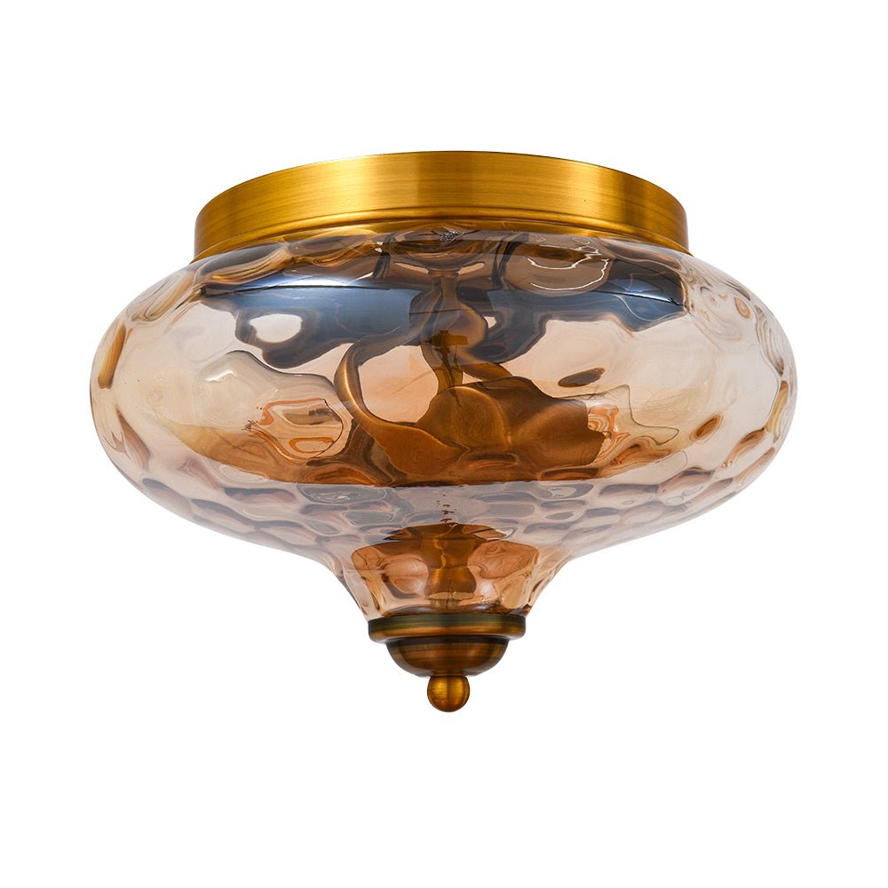 Oralon Modern Glass Flush Mount Ceiling Light