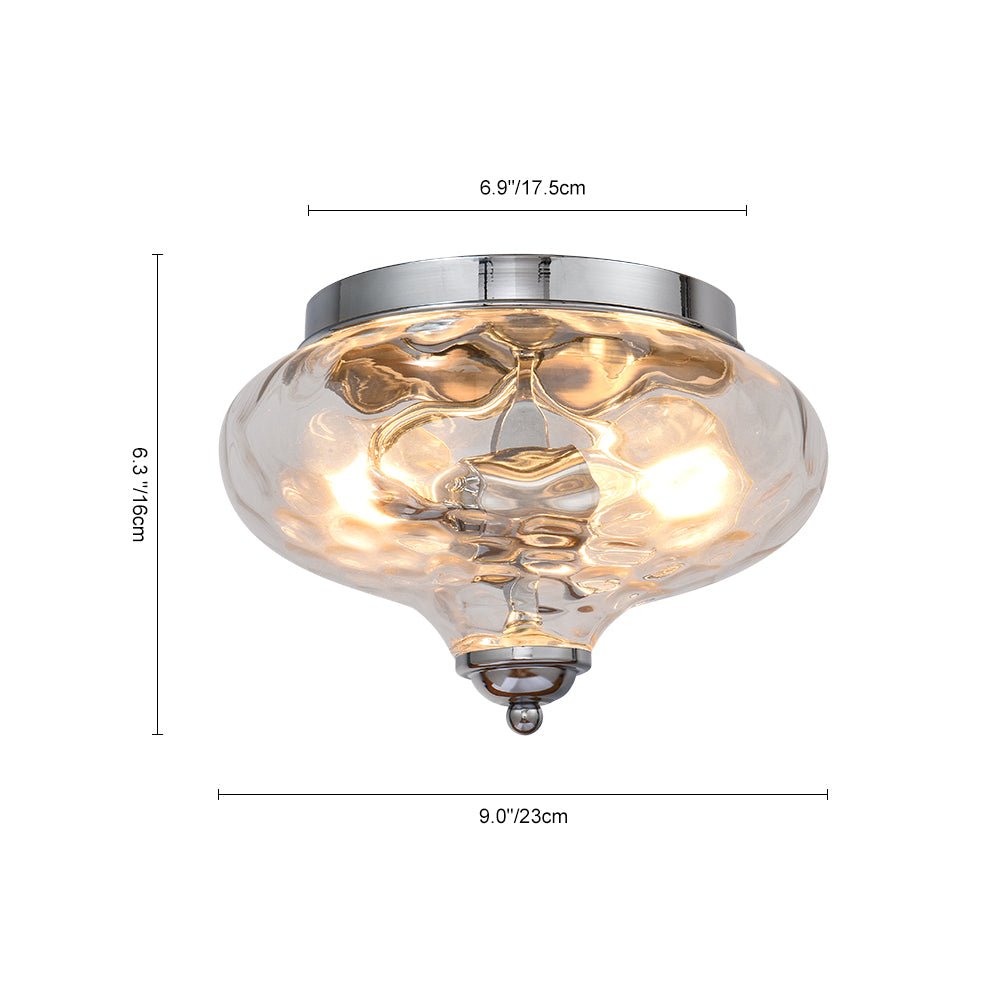Oralon Modern Glass Flush Mount Ceiling Light