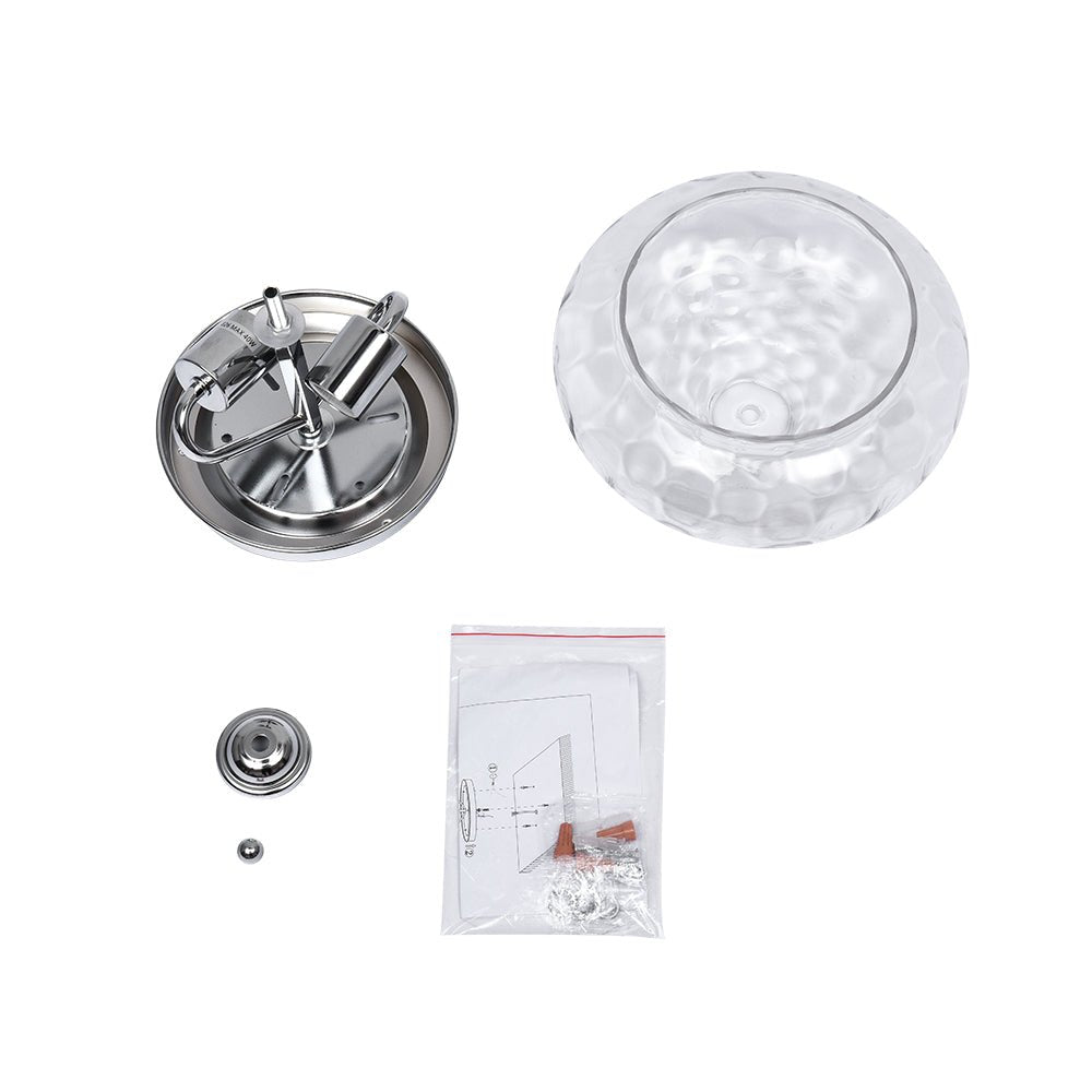 Oralon Modern Glass Flush Mount Ceiling Light
