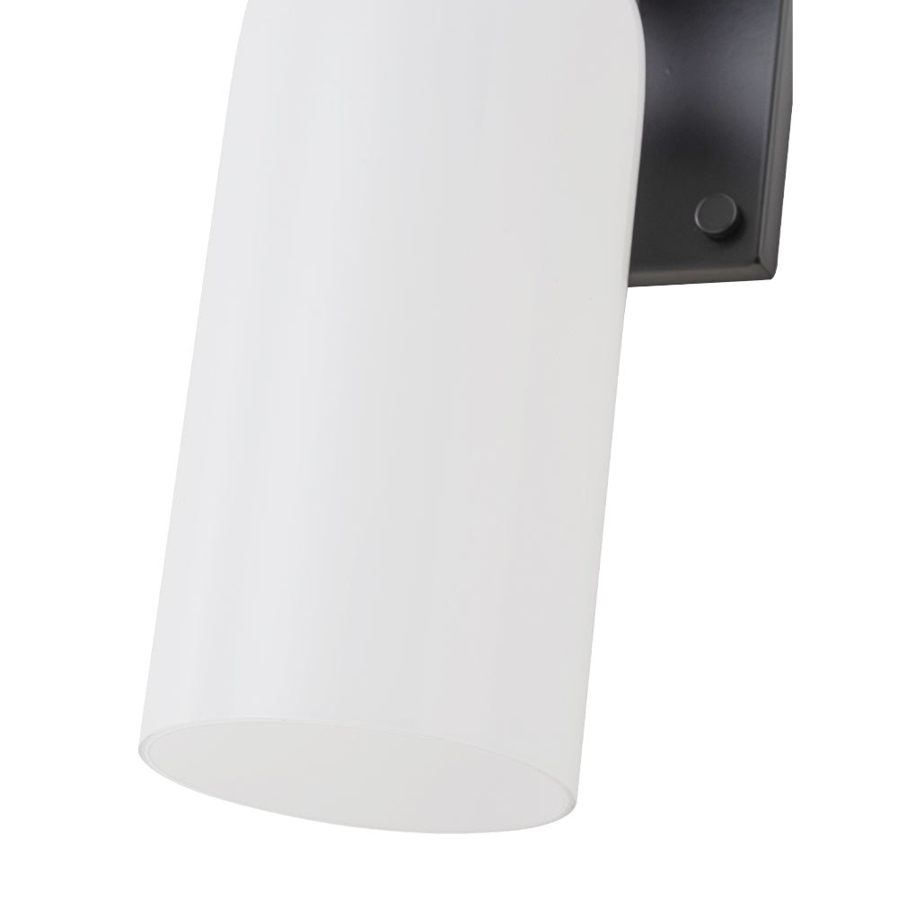 Sifuvo Milky Cylinder White Glass Vanity Wall Sconce