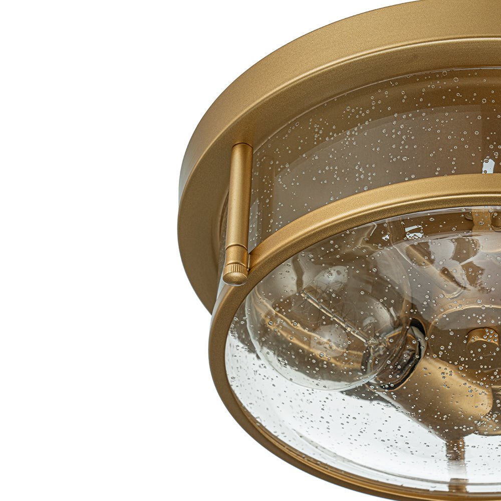 Raudur Modern Glass Flush Mount Ceiling Light
