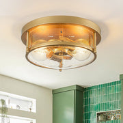 Raudur Modern Glass Flush Mount Ceiling Light