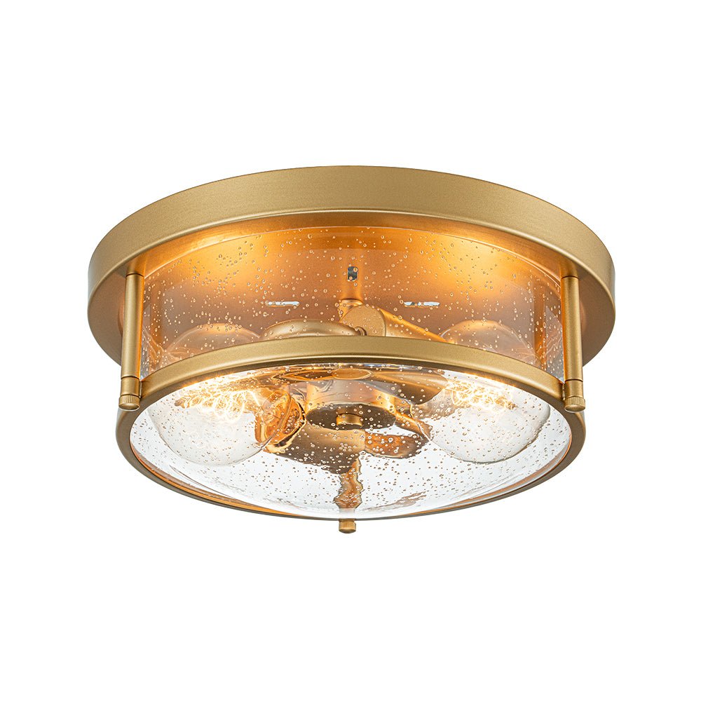 Raudur Modern Glass Flush Mount Ceiling Light