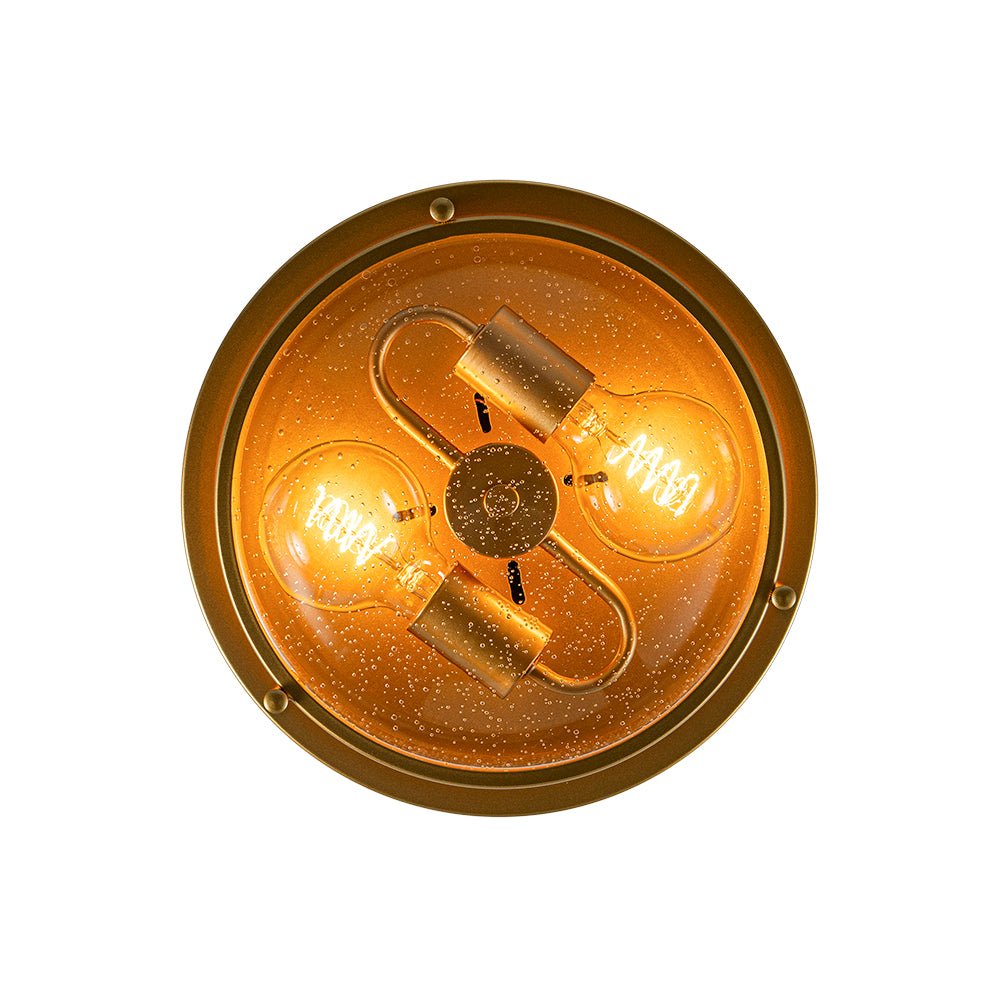 Raudur Modern Glass Flush Mount Ceiling Light