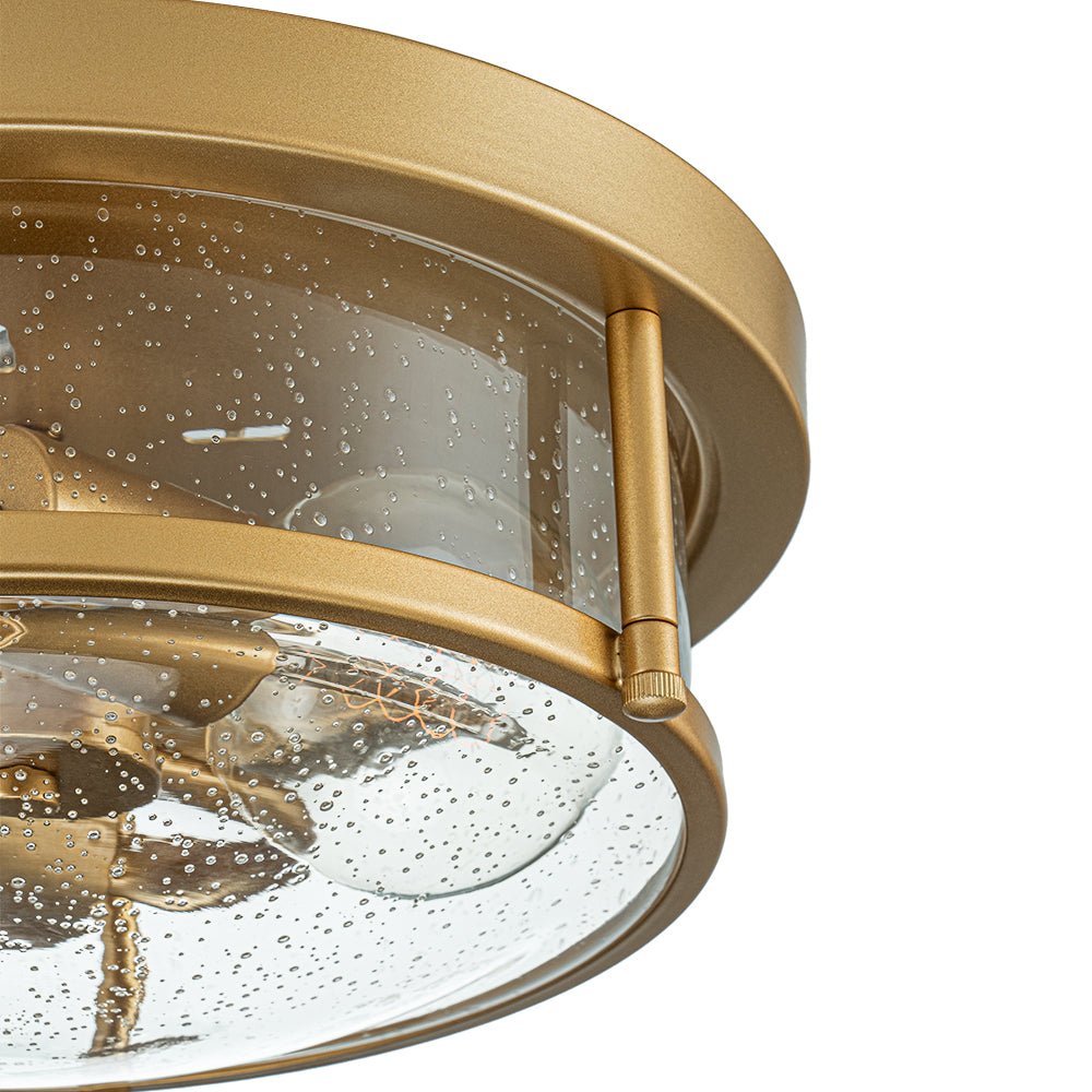 Raudur Modern Glass Flush Mount Ceiling Light
