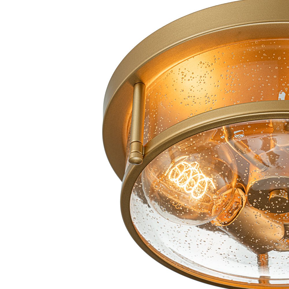 Raudur Modern Glass Flush Mount Ceiling Light