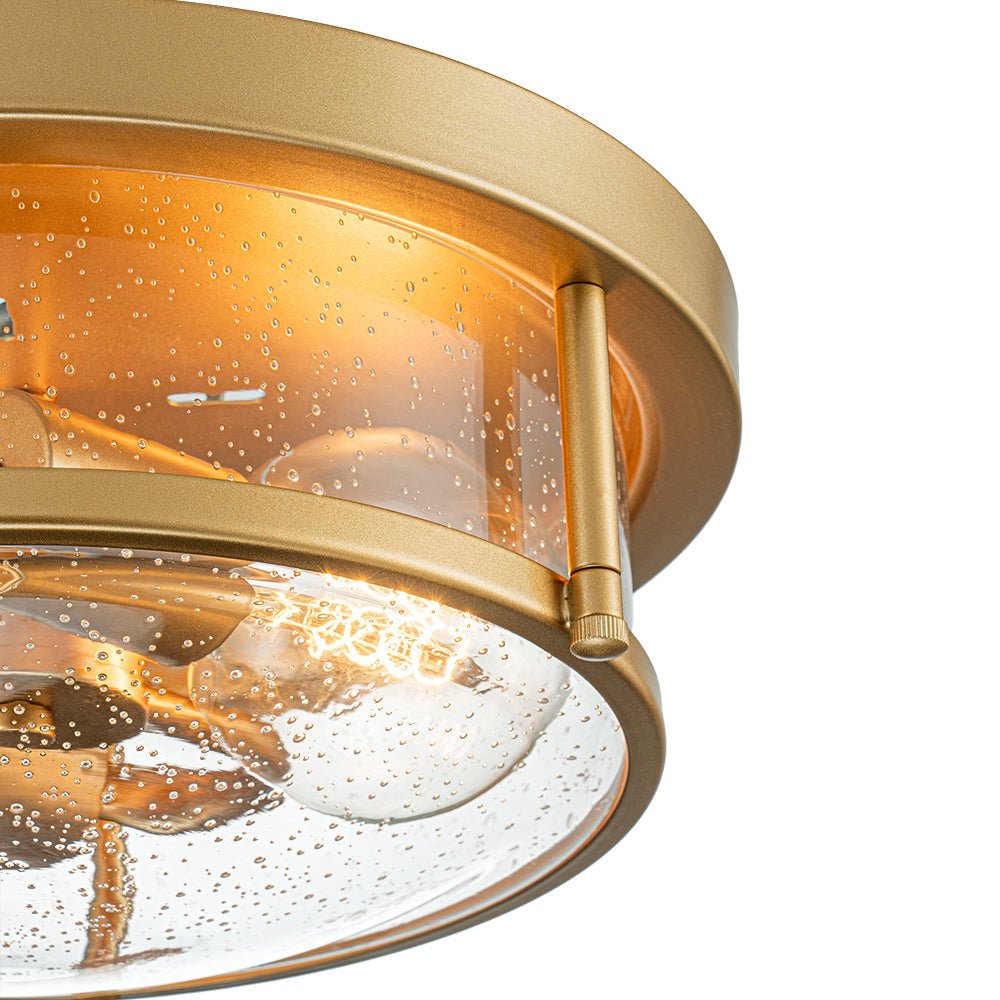 Raudur Modern Glass Flush Mount Ceiling Light