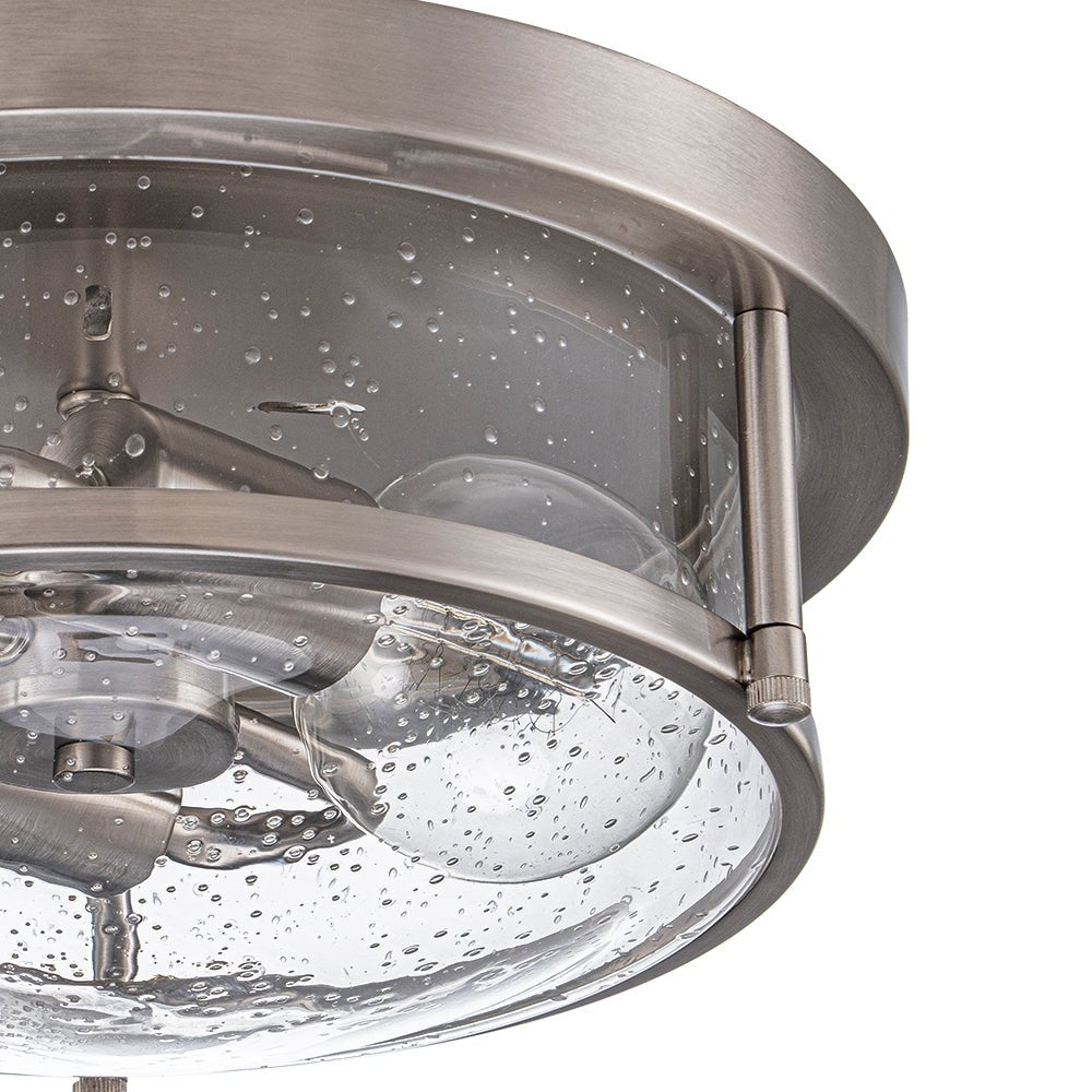 Raudur Modern Glass Flush Mount Ceiling Light