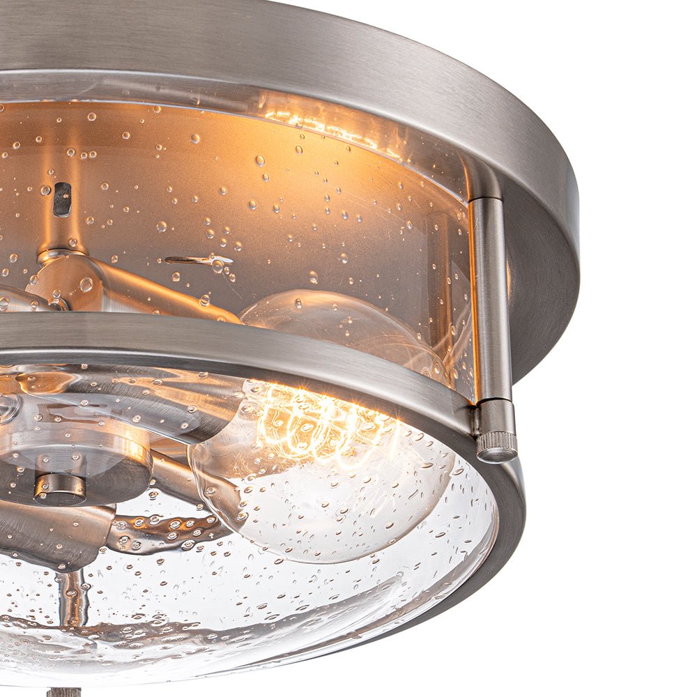 Raudur Modern Glass Flush Mount Ceiling Light