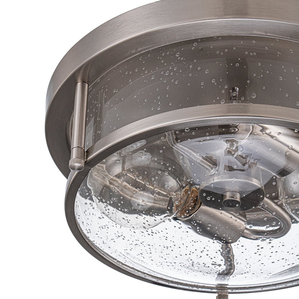 Raudur Modern Glass Flush Mount Ceiling Light