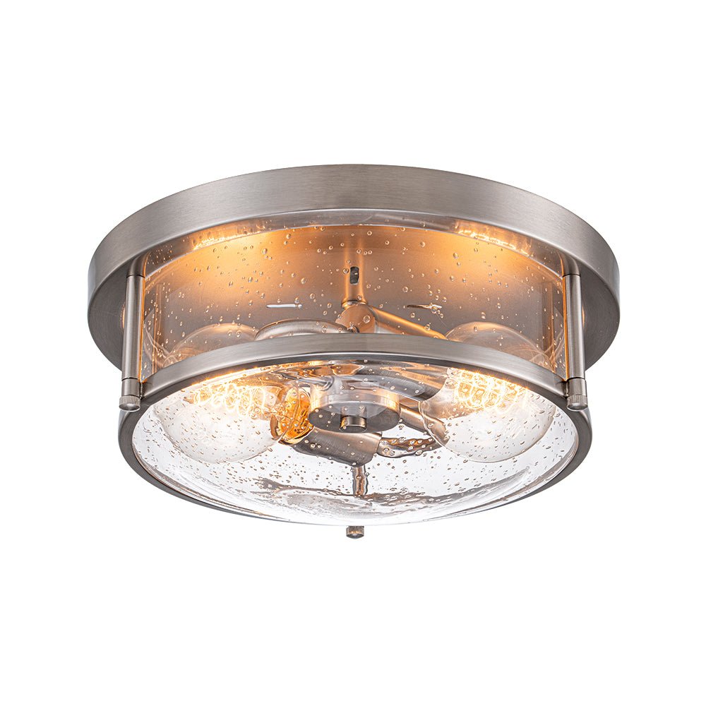 Raudur Modern Glass Flush Mount Ceiling Light