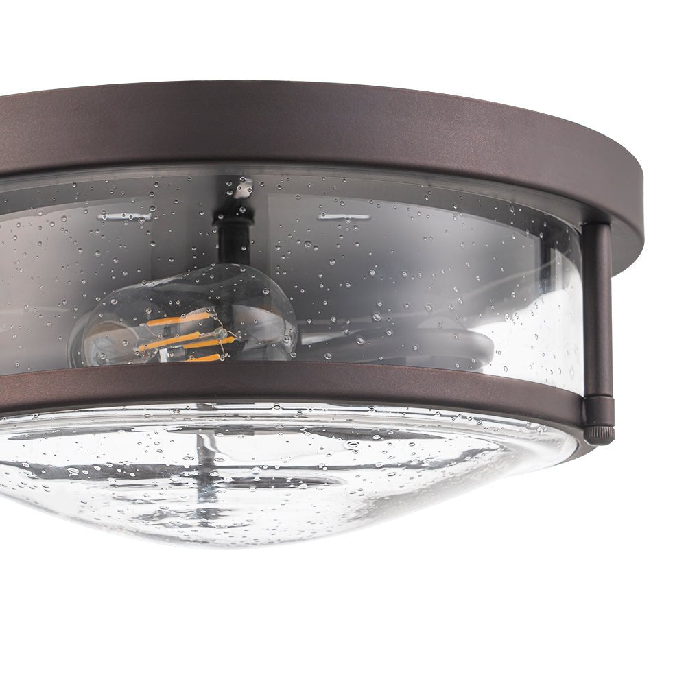 Raudur Modern Glass Flush Mount Ceiling Light