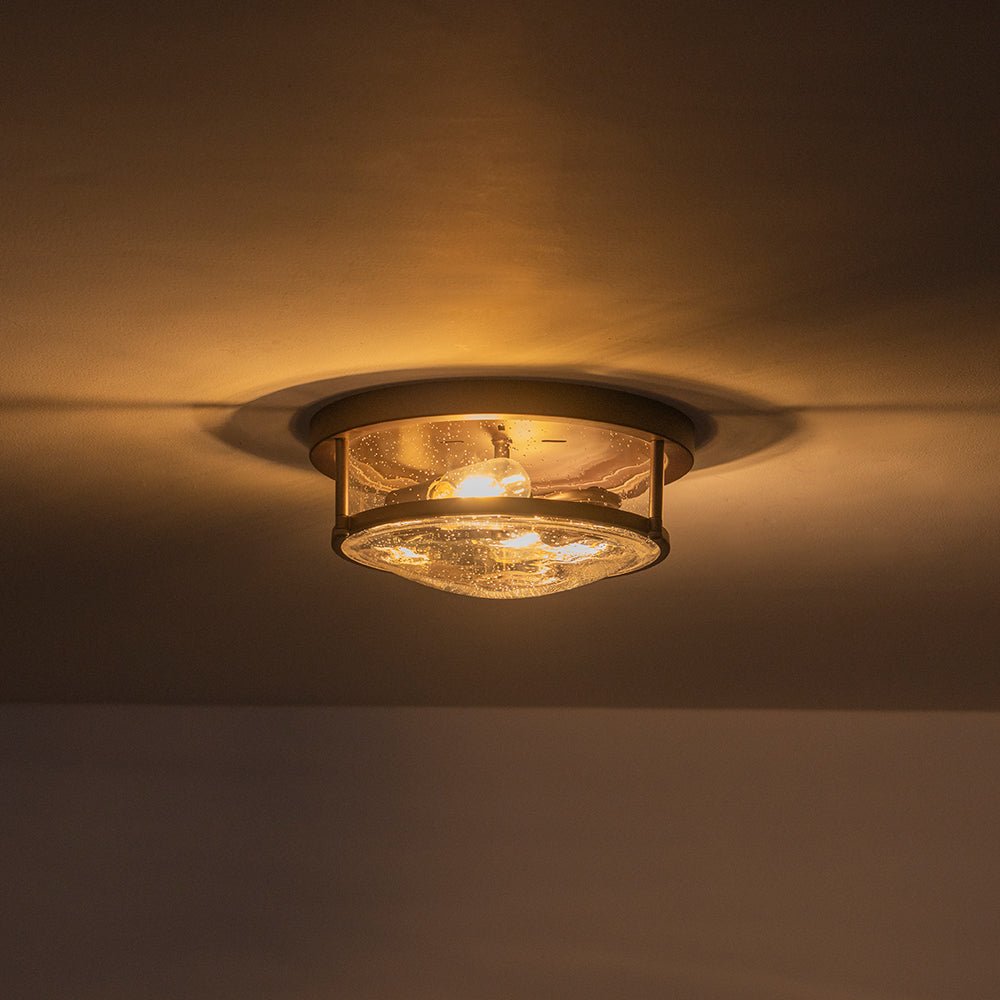 Raudur Modern Glass Flush Mount Ceiling Light