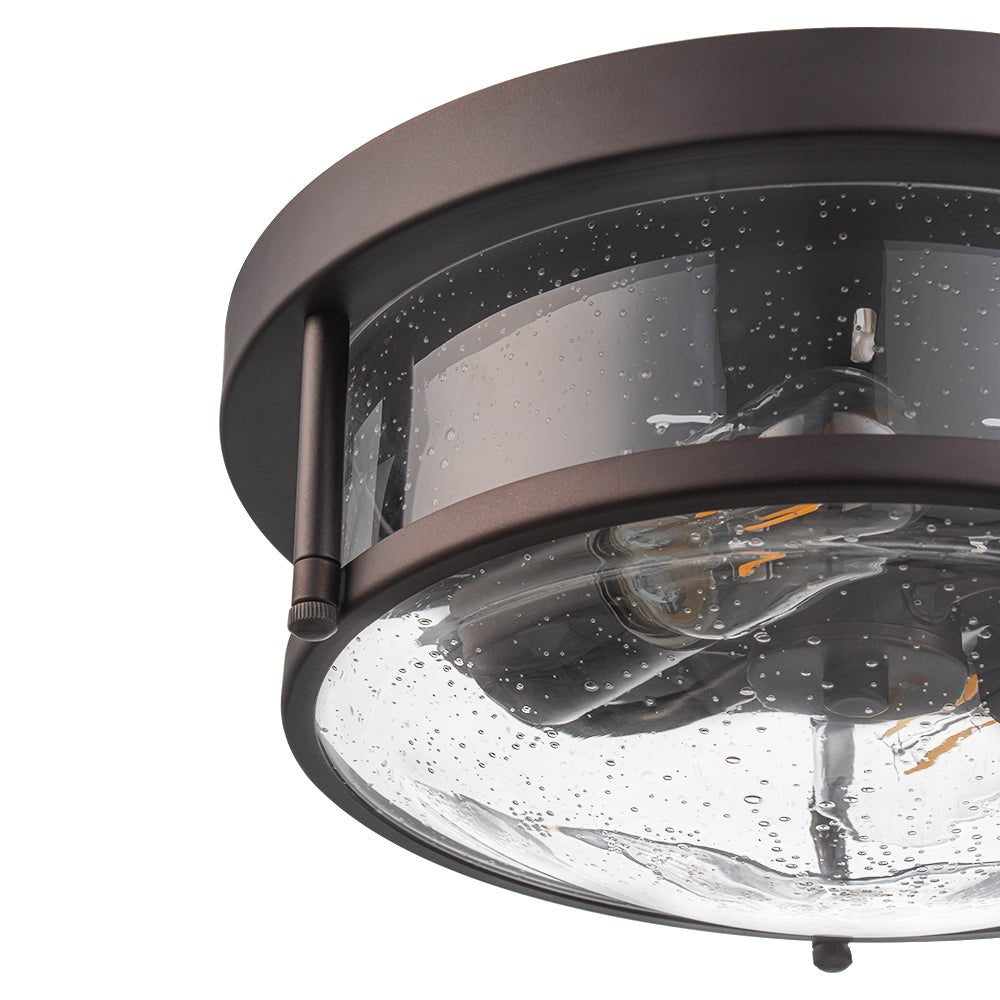 Raudur Modern Glass Flush Mount Ceiling Light