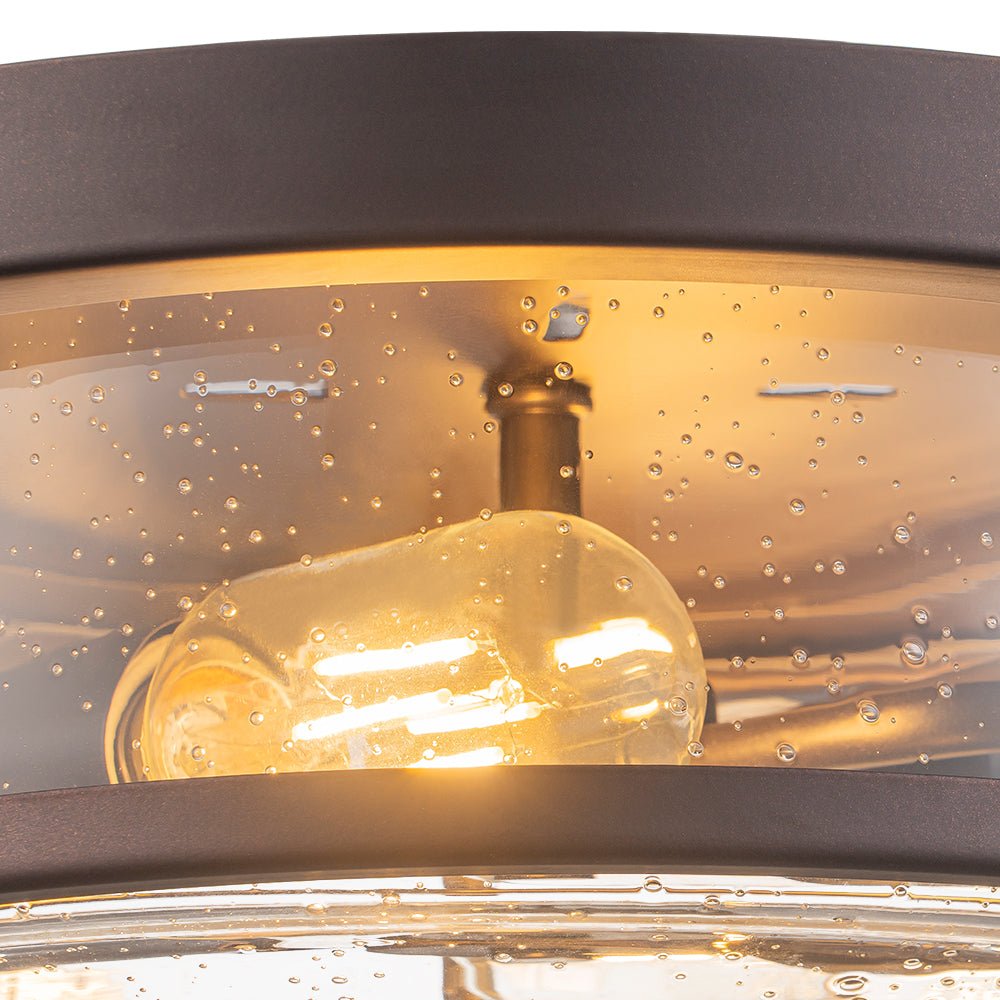 Raudur Modern Glass Flush Mount Ceiling Light
