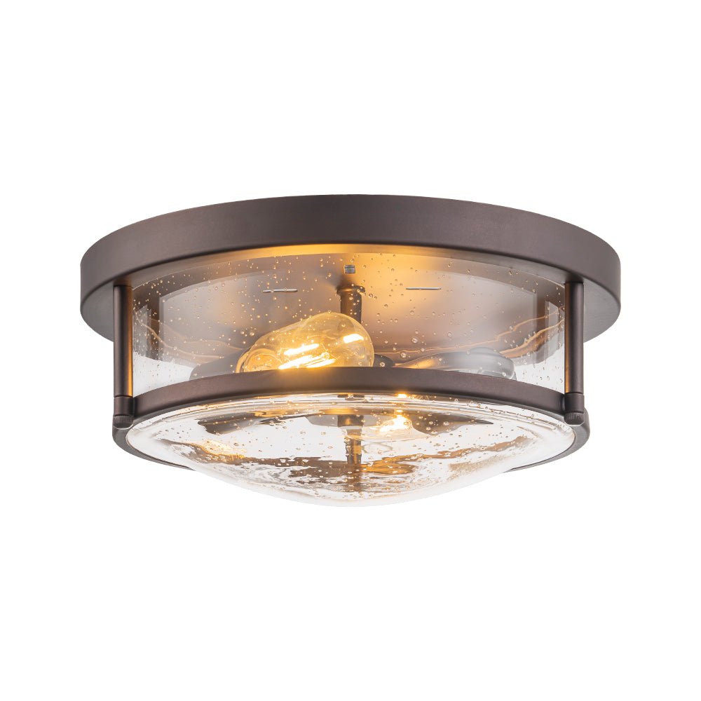 Raudur Modern Glass Flush Mount Ceiling Light