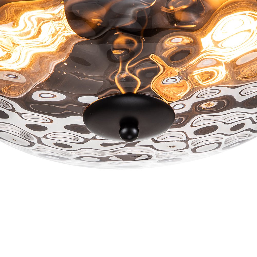 Norvia Minimalist Glass Flush Mount Ceiling Light