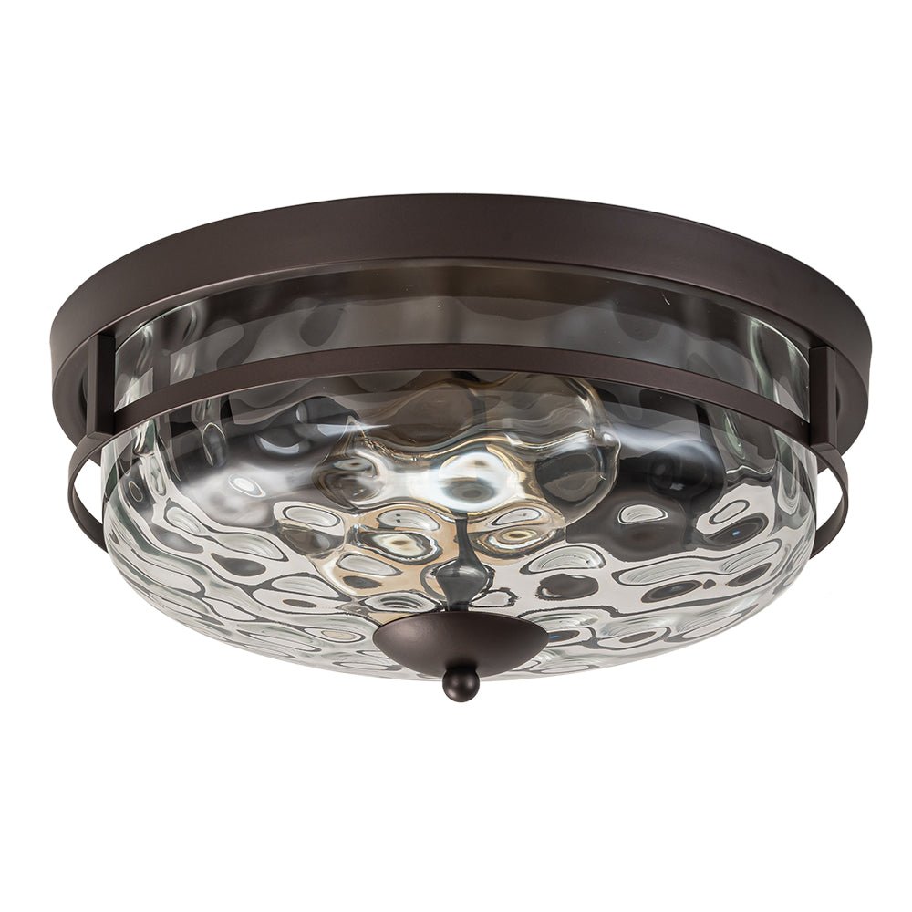 Norvia Minimalist Glass Flush Mount Ceiling Light