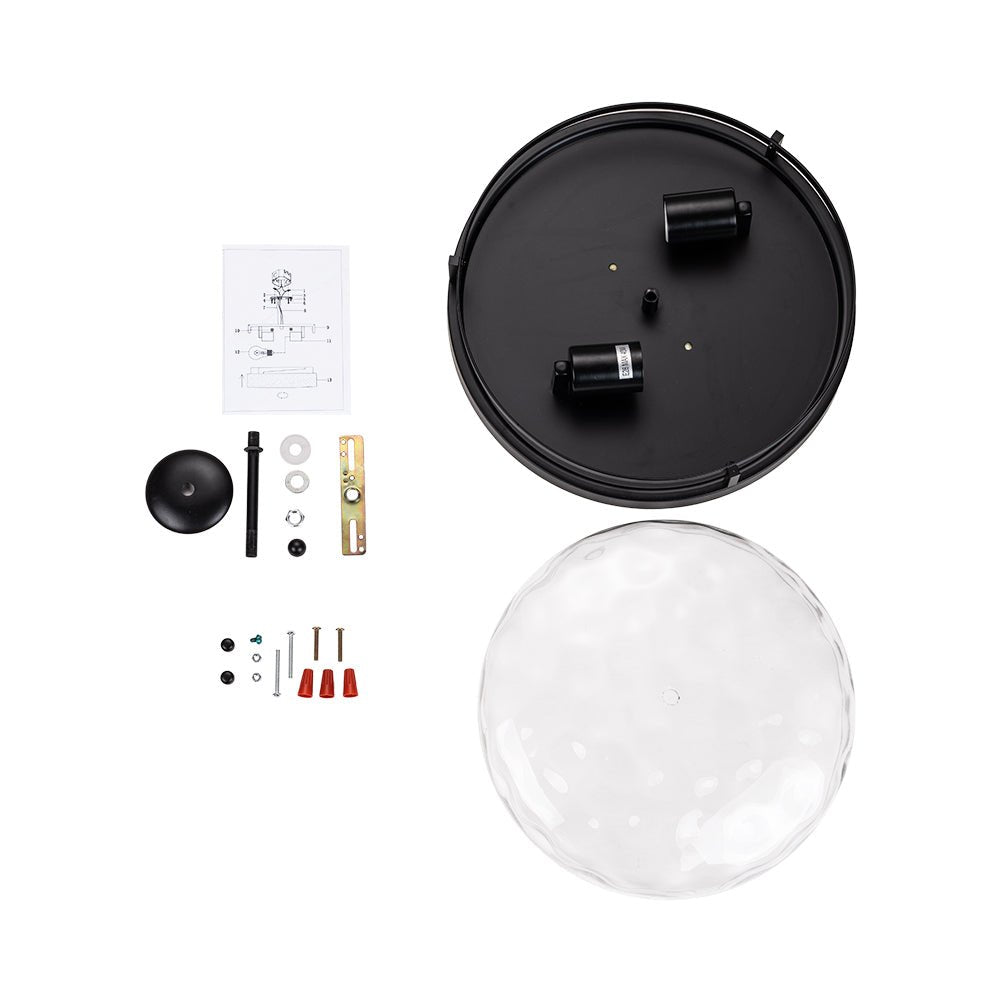 Norvia Minimalist Glass Flush Mount Ceiling Light